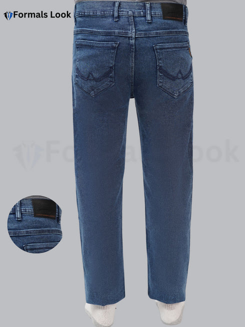 Blue Color Imported Stuff In Stretch Jean Pant